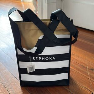 Sephora gold drizzle shopping bag